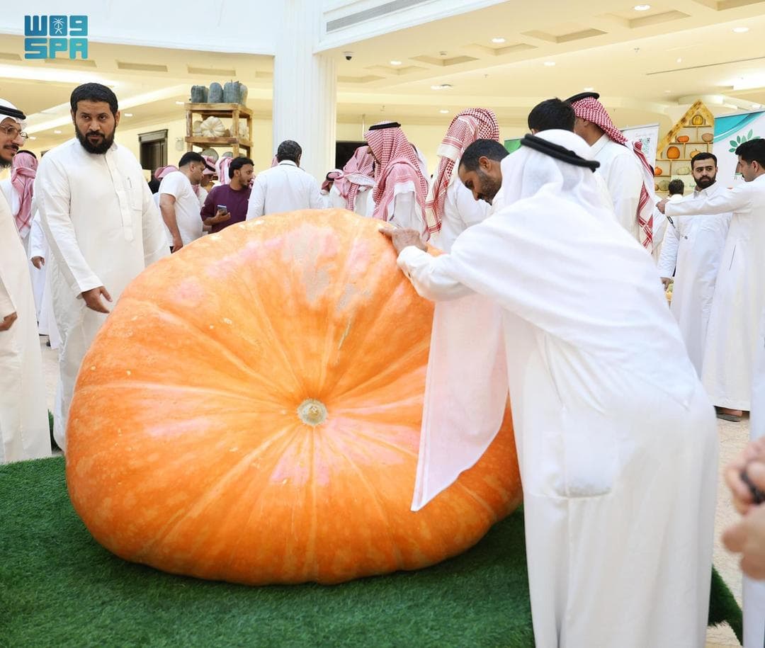 القرع العملاق علامة فارقة في معرض "أطايب ثمار القصيم"