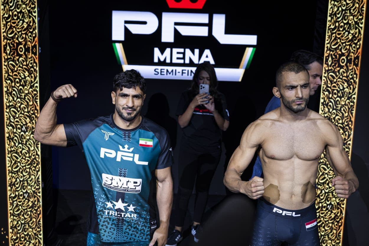 المقاتلون يتخطون مرحلة الميزان استعداداً لنصف نهائي بطولة PFL MENA في الرياض