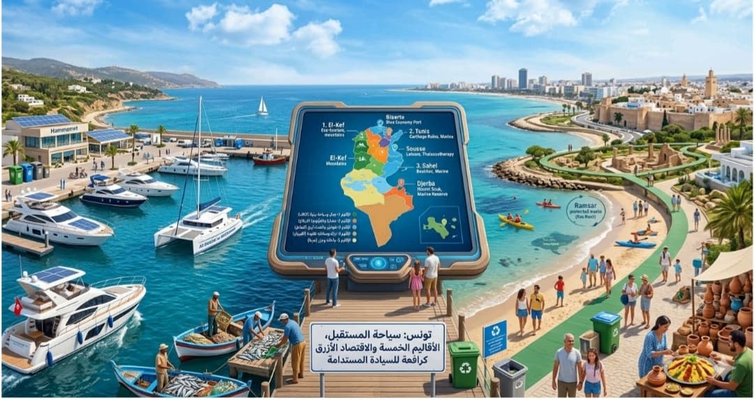 تونس ترسم ملامح سياحة المستقبل: الأقاليم الخمسة والاقتصاد الأزرق كرافعة للسيادة المستدامة