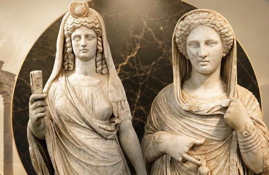 أسطورة التمثالين بيرسفوني وعودتها إلى أرض الحضارة الإغريقية في ليبيا