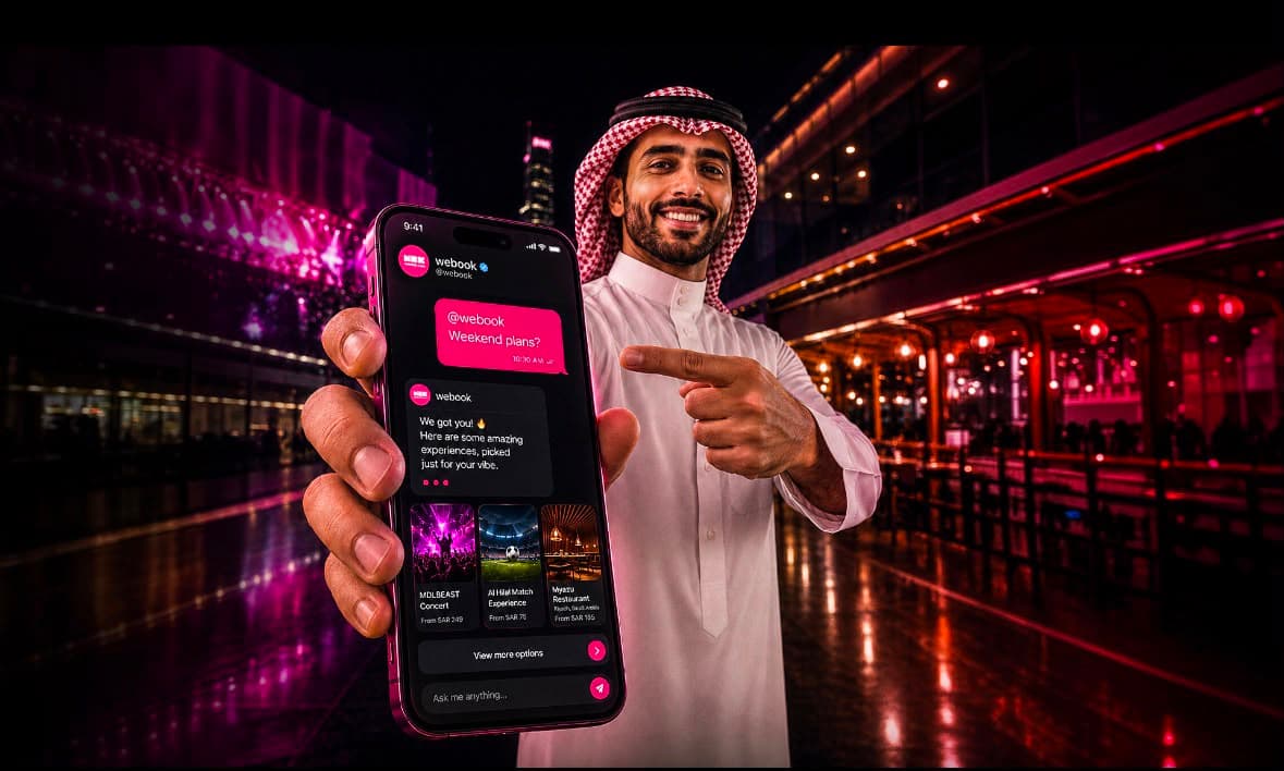 ويبوك تطلق مساعد الحجز بالذكاء الاصطناعي عبر إكس وإنستغرام وواتساب
