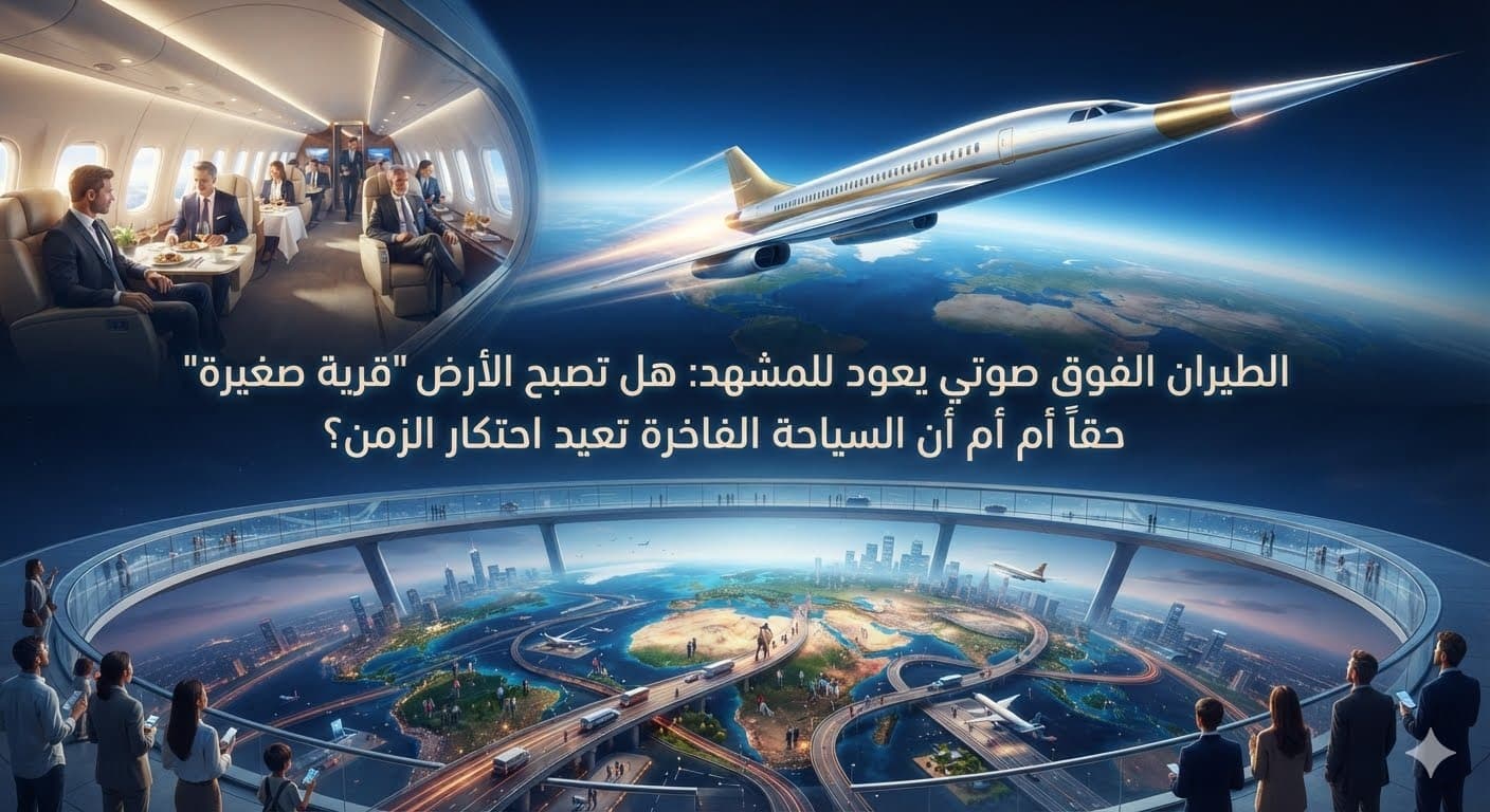 الطيران الفوق صوتي يعود للمشهد: هل تصبح الأرض "قرية صغيرة" حقاً أم أن السياحة الفاخرة تعيد احتكار الزمن