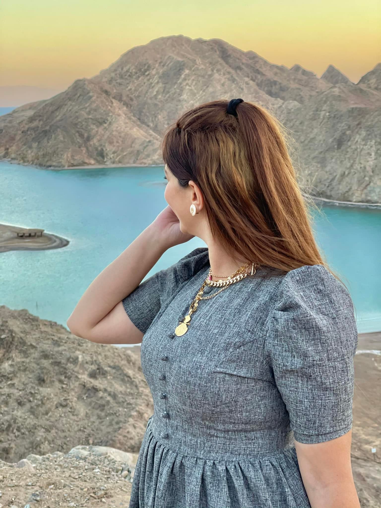 أسما رؤوف تنشر صورة جديدة لها من سيناء