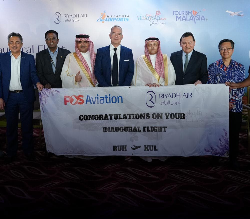 طيران الرياض يطلق رحلاته المباشرة إلى كوالالمبور بواقع ثلاث رحلات أسبوعيا