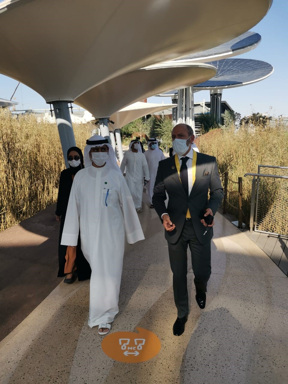 وفد منطقة عجمان الحرة يزور جناح الاستدامة "تيرّا" في إكسبو 2020 دبي