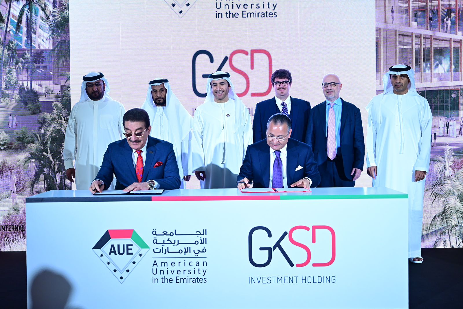 تحقق أهداف التنمية المستدامة وبمواصفات وخدمات تعليمية شاملة الجامعة الأمريكية في الإمارات AUE توقع اتفاق بناء جديد صديق للبيئة بالمدينة الأكاديمية في دبي