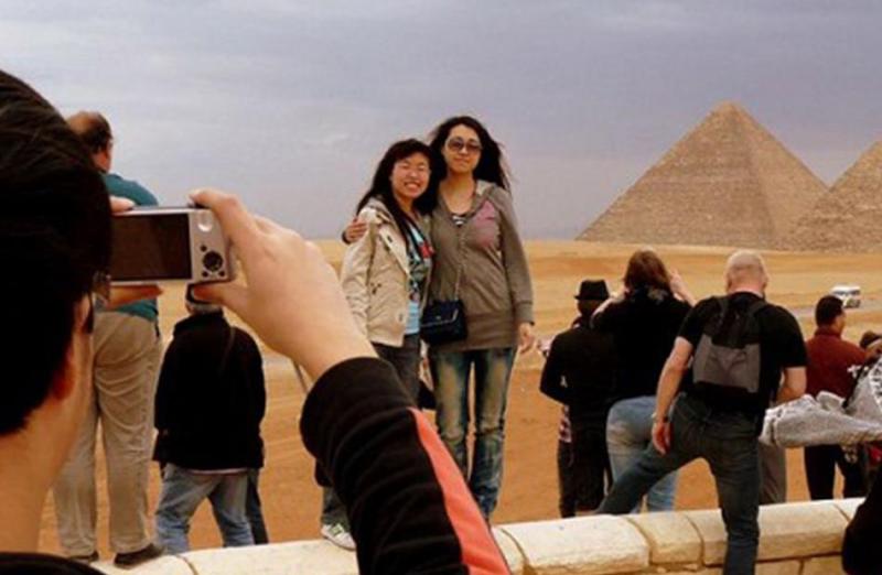 الأفواج السياحة الصينية تتوافد إلى مصر