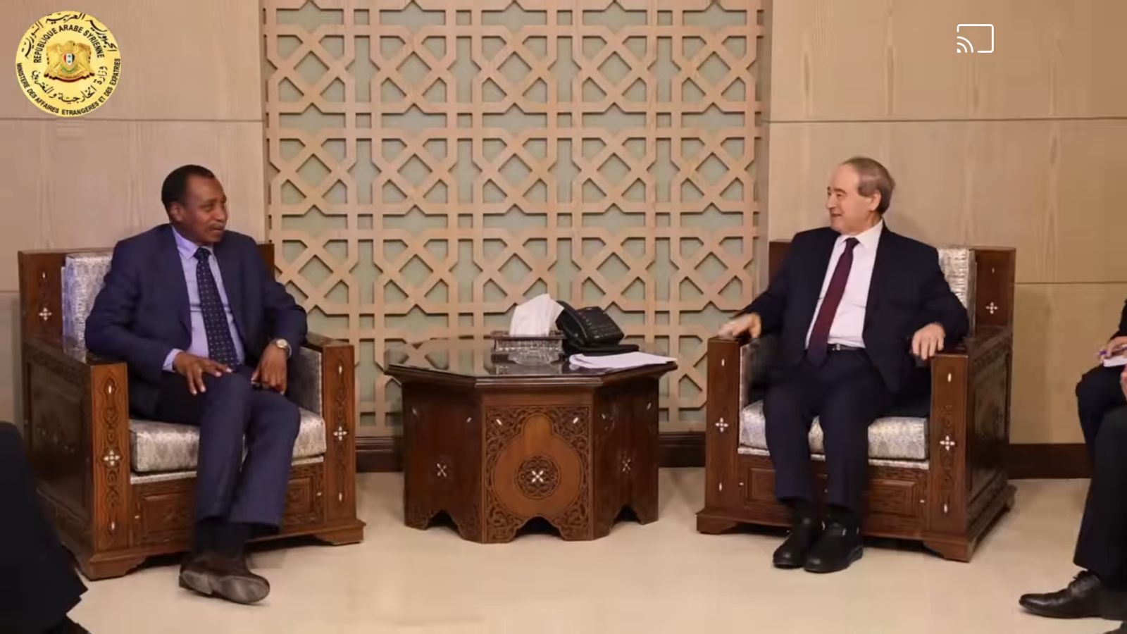 وزير الخارجية السورى يستقبل مدير عام المنظمة العربية للتنمية الزراعية
