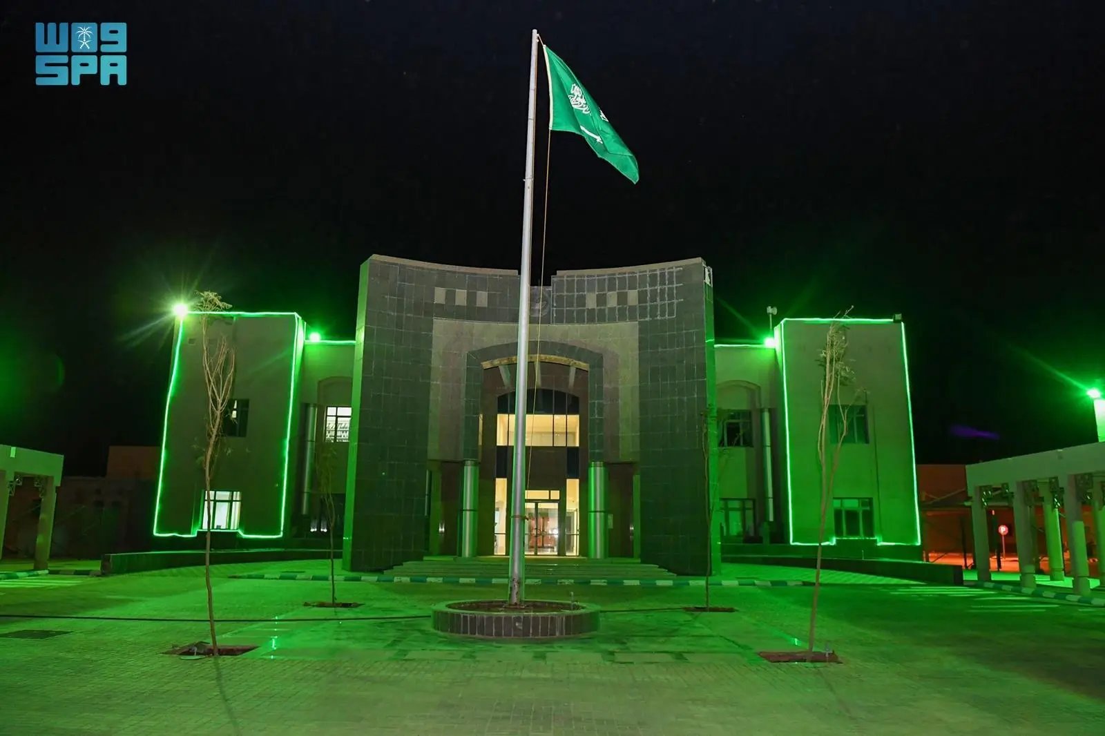 محافظة حقل ترتدي حلتها الخضراء للاحتفال باليوم الوطني السعودي