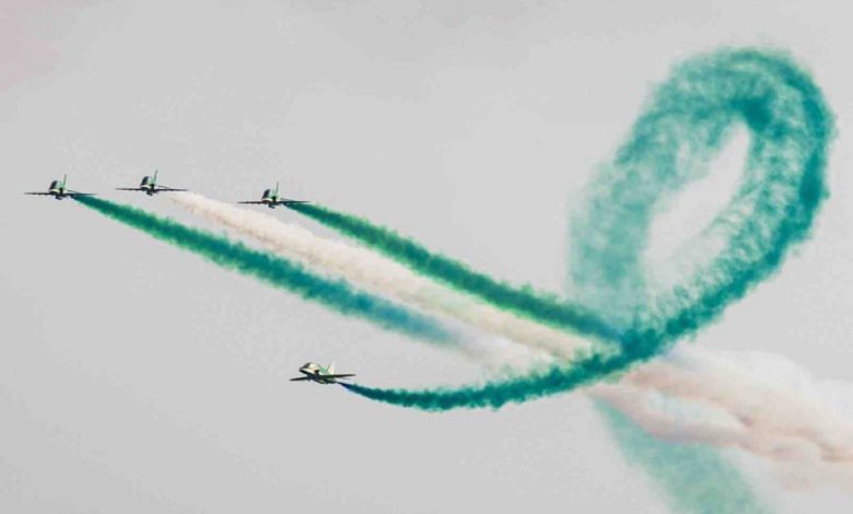 عروض جوية تشهدها مناطق المملكة احتفاءاً باليوم الوطني