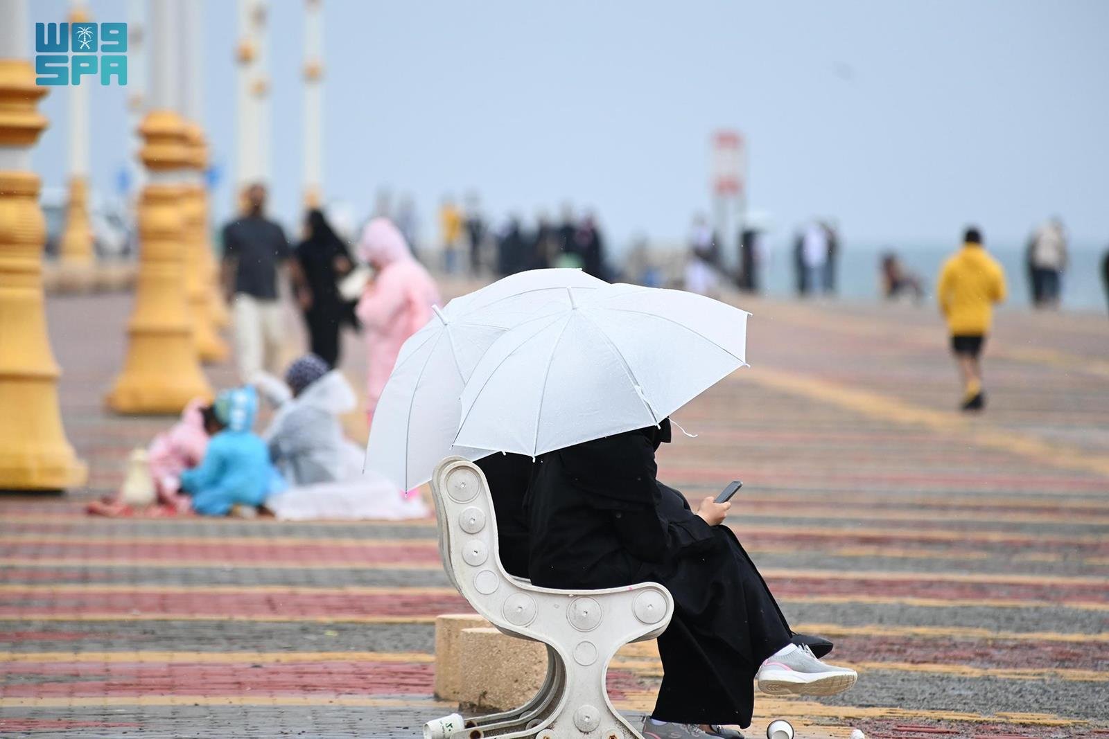 أجواء شتوية في جازان تجذب المتنزهين