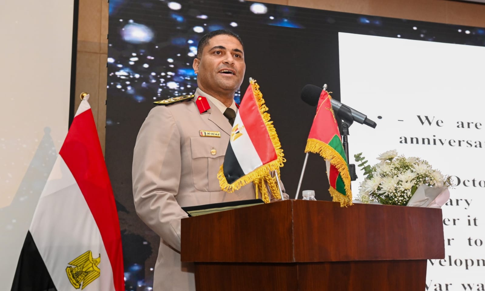 ملحقية الدفاع المصرية فى مسقط تحتفل باليوبيل الذهبى لانتصارات أكتوبر المجيد