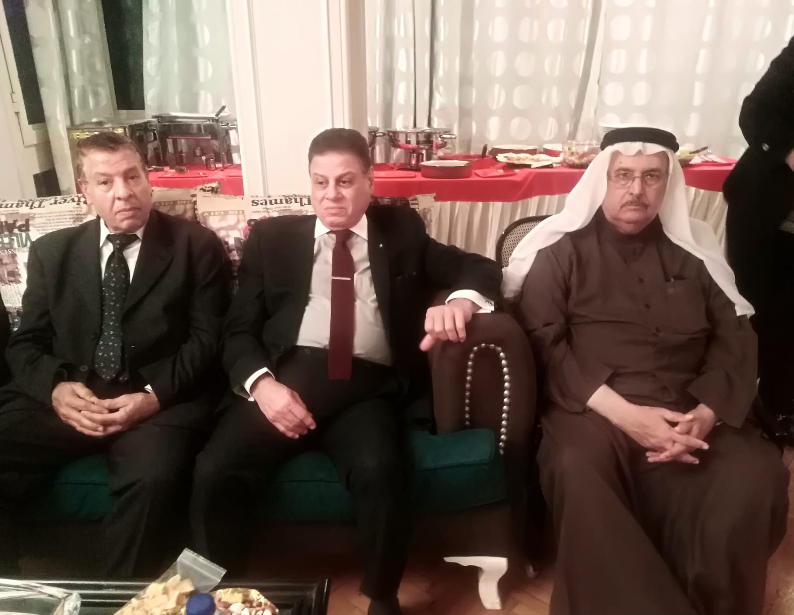عشاء السفير الذوادى وحرمه أم إبراهيم