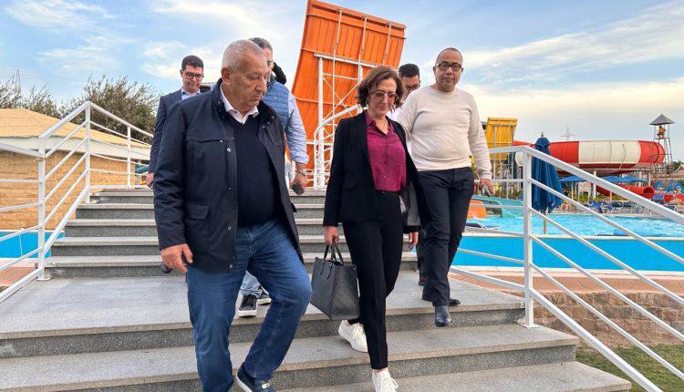 وزيرة السياحة المغربية تزور مدينة نيفرلاند الترفيهية بالغردقة