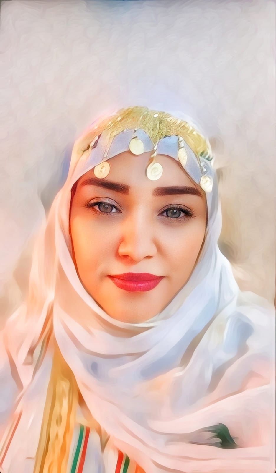 التشكيلية الدولية إيمان اليوسف تبدع في مشاركتها بمعرض التأسيس في بوليفارد الخبر