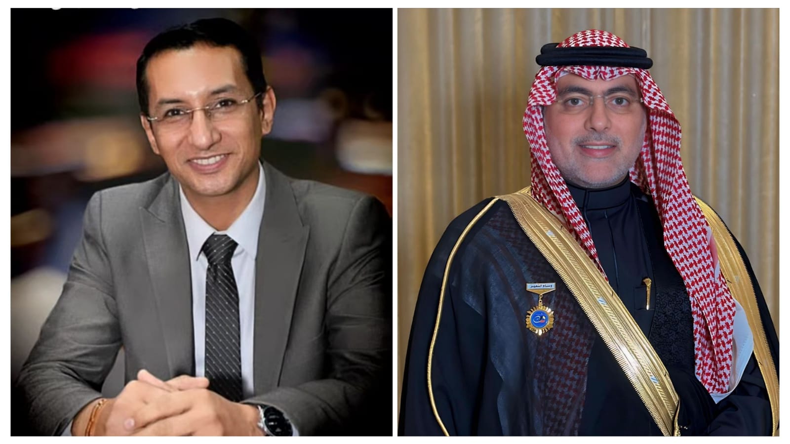 د.عاطف سندي يهنئ رئيس منظمة الضمير العالمي لحقوق الإنسان بالعيد الـ 15 للمنظمة