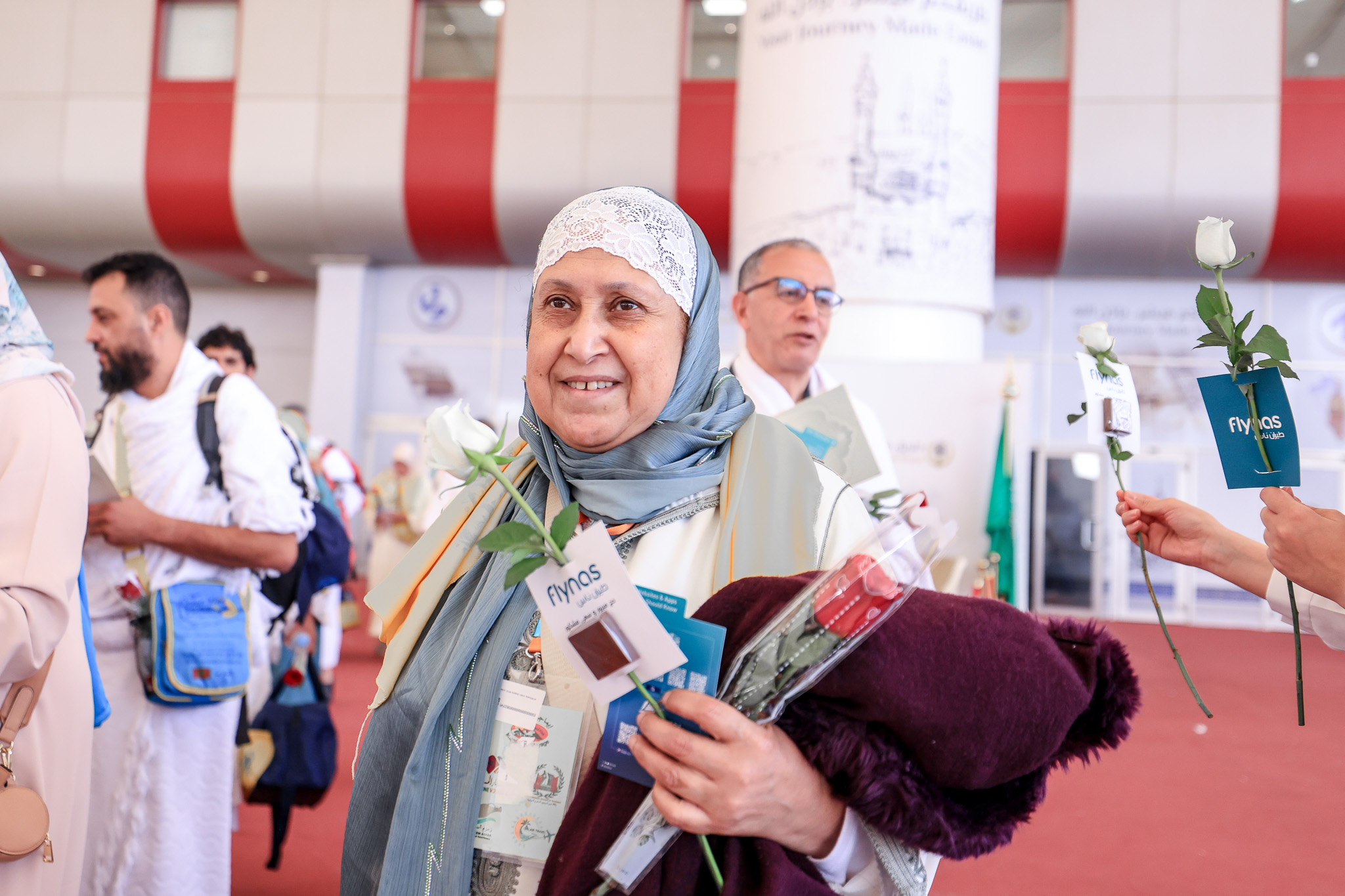 طيران ناس يحتفي بوصول ضيوف الرحمن من المملكة المغربية ضمن مبادرة “طريق مكة”