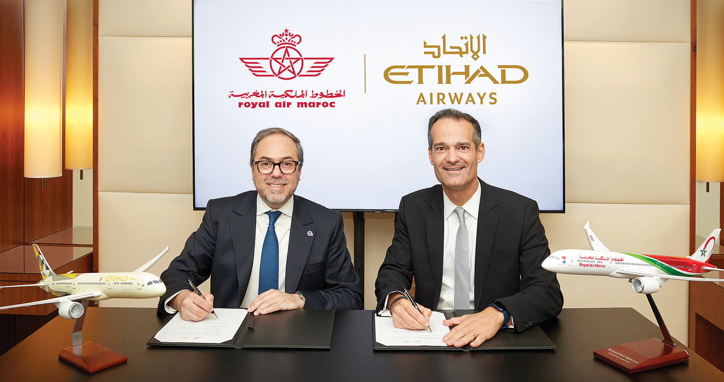 تعاون «الاتحاد للطيران» و«الملكية المغربية» لدعم العلاقات التجارية والتشغيلية