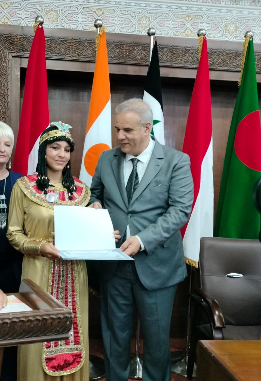 بالمهرجان الدولى لأطفال السلام بالمغرب .. اختيار زينة أحمد شعبان سفيرة مصر لأطفال السلام
