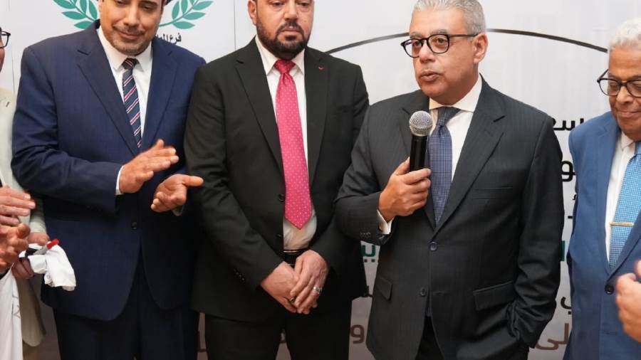 السفير إيهاب أبو سريع خلال كلمته لأبناء الجالية المصرية بالسعودية