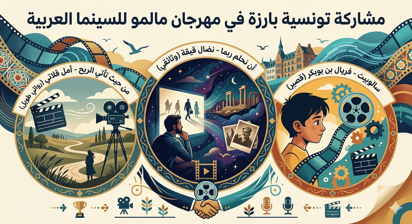 "السينما التونسية في مالمو: ثلاثية إبداعية تضيء سماء السويد وتفتح آفاقاً جديدة للجيل الصاعد"
