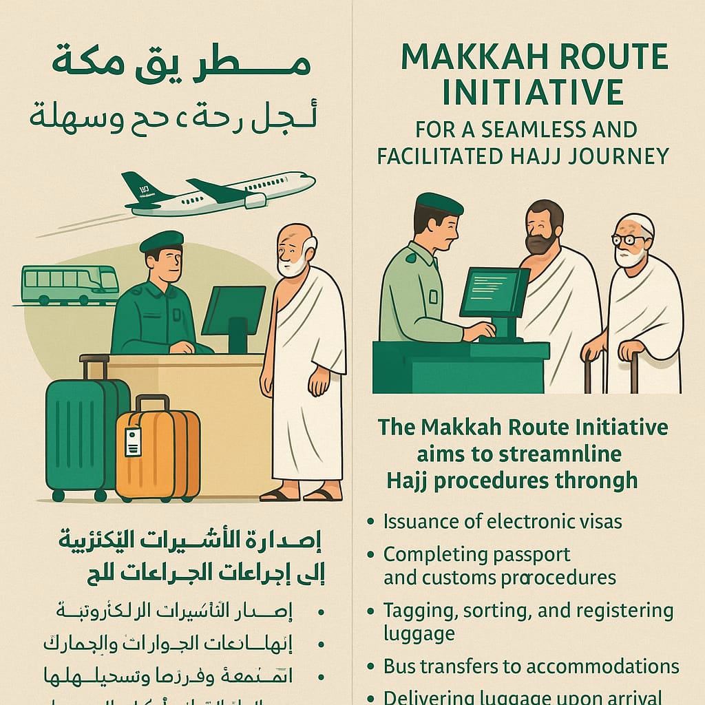 Makkah Route Initiative: Innovative solutions to facilitate the Hajj journey from departure country to arrival