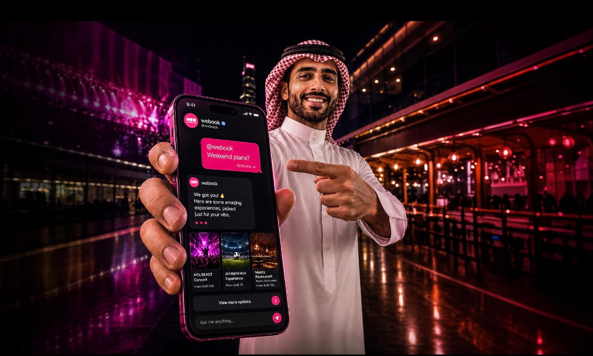 ويبوك تطلق مساعد الحجز بالذكاء الاصطناعي عبر إكس وإنستغرام وواتساب