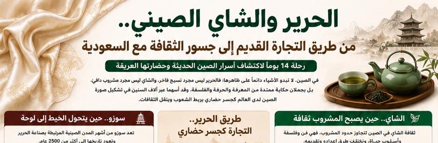 الحرير والشاي الصيني.. من طريق التجارة القديم إلى جسور الثقافة مع السعودية*