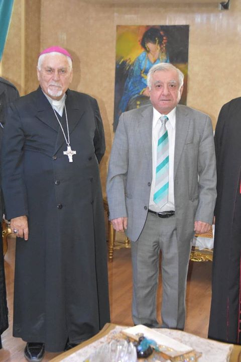 الاتروشي يلتقي رجال دين مسيحيين (1)