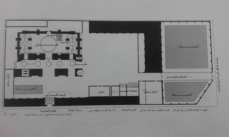 شعبة الرسم الهندسي والخرائط في دائرة التراث تستكمل خطة توثيق جامع الاحمدية في بغداد (3)