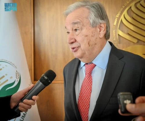 الأمين العام للأمم المتحدة: مركز الملك سلمان للإغاثة يُعد نموذجًا بارزًا على السخاء والكفاءة وجودة الخدمات الإنسانية