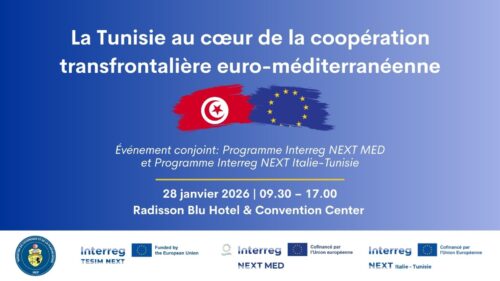 تونس في قلب التعاون الأورو-متوسطي: إطلاق مشاريع برنامج Interreg NEXT MED الجديدة.