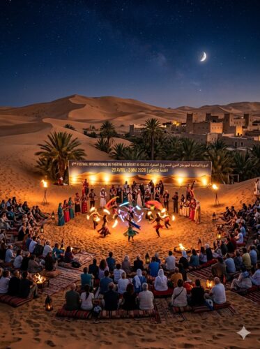 واحة “القلعة” التونسية تتحول إلى ركح عالمي: تفاصيل الدورة السادسة للمهرجان الدولي للمسرح في الصحراء 2026