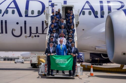 وصول أول طائرتين لطيران الرياض بوينج 787-9 دريملاينر إلى مطار الملك خالد الدولي مخصصتين للرحلات التجارية