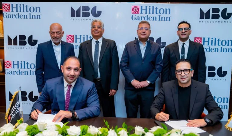 ام بي جي «MBG DEVELOPMENTS» توقع شراكة استراتيجية مع «هيلتون العالمية» لافتتاح فندق Hilton Garden Inn بـDoray Bay رأس البر