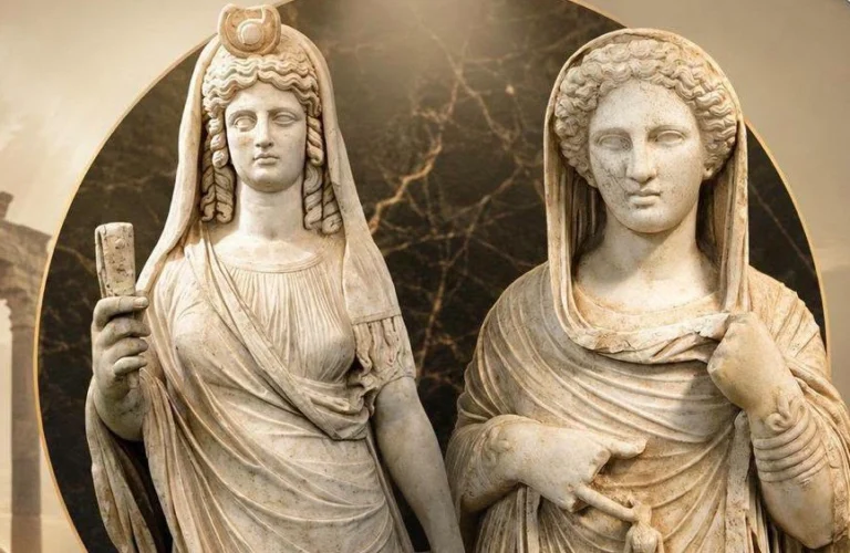 أسطورة التمثالين بيرسفوني وعودتها إلى أرض الحضارة الإغريقية في ليبيا