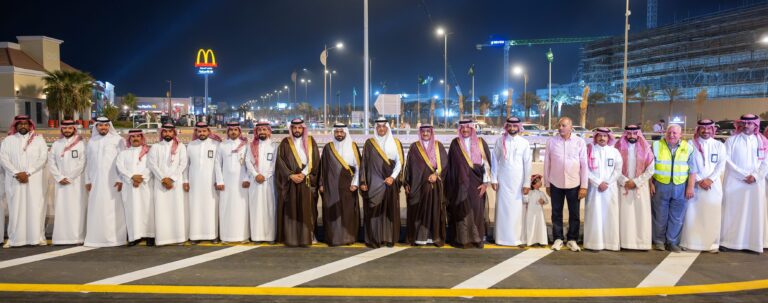 سمو محافظ الأحساء يدشّن مشروع تقاطع طريق الملك عبدالله مع طريق الرياض